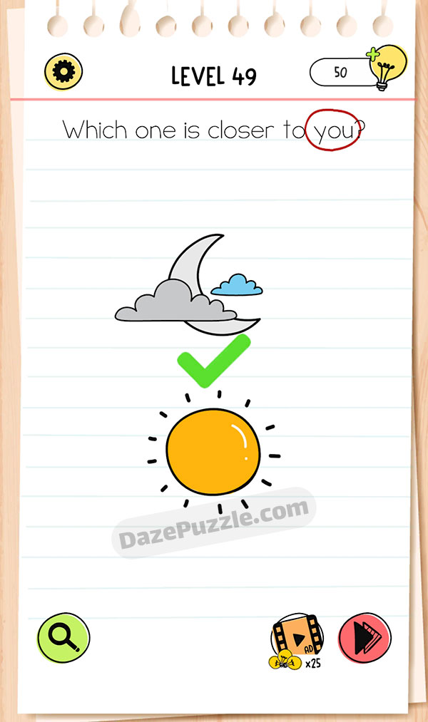 Brain Test Level 49 - Step 1
