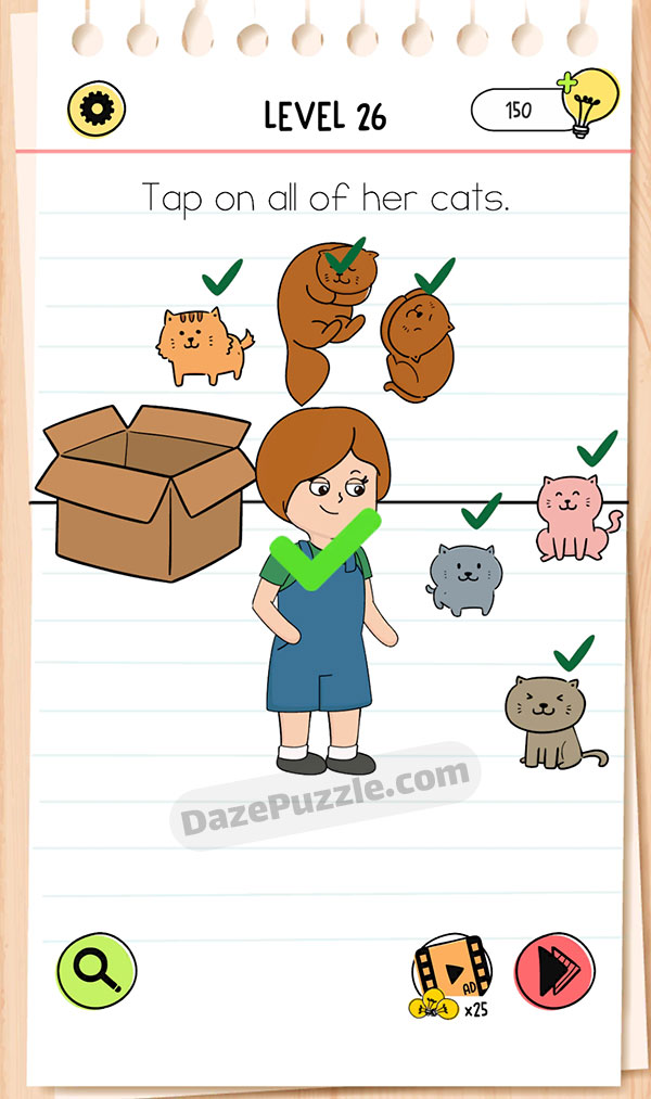 Brain Test Level 26 - Step 1
