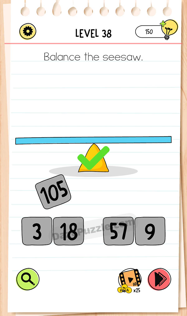 Brain Test Level 38 - Step 1