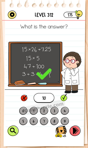 Brain Test Level 312