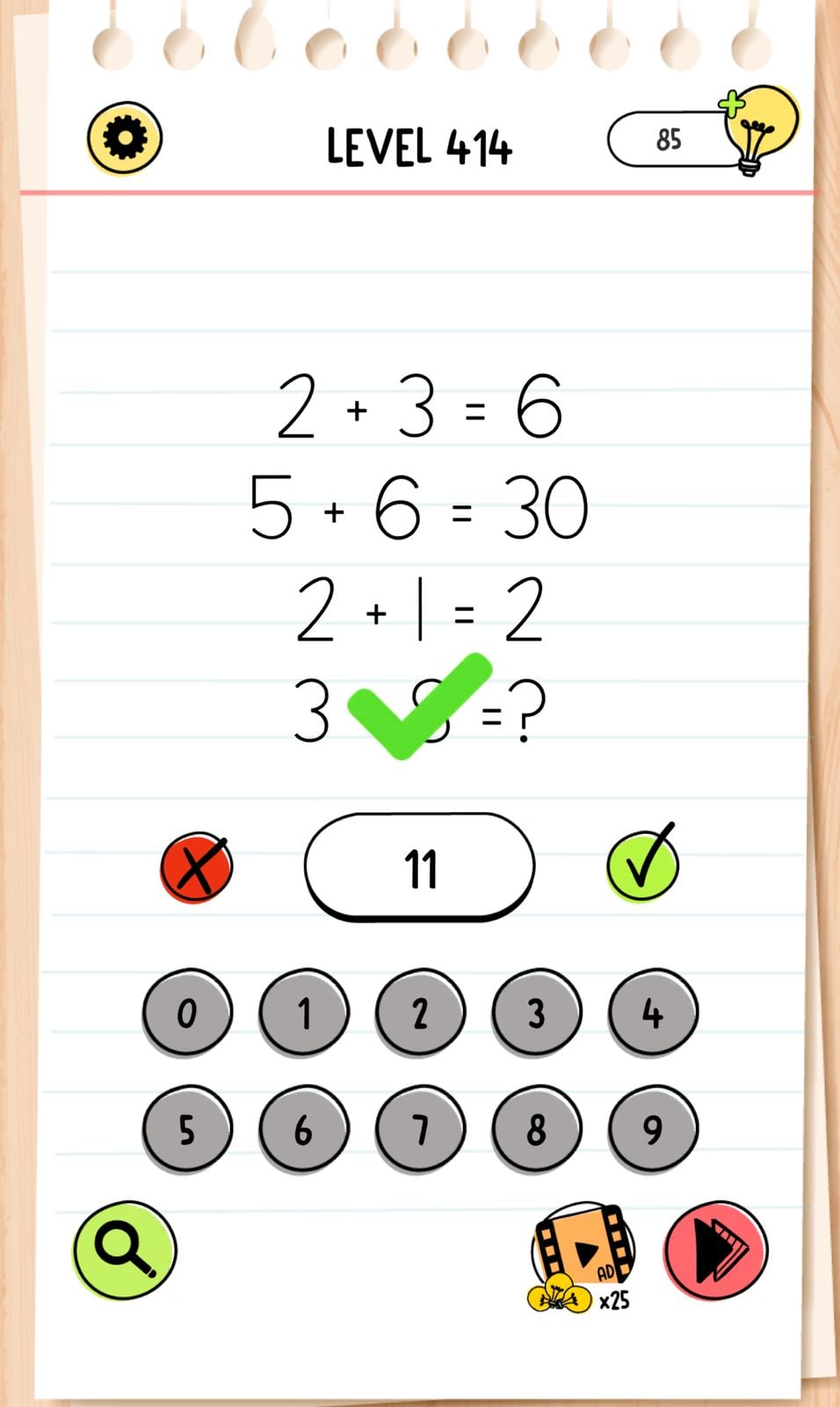 Brain Test Level 414 - Step 1
