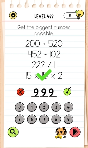 Brain Test Level 422