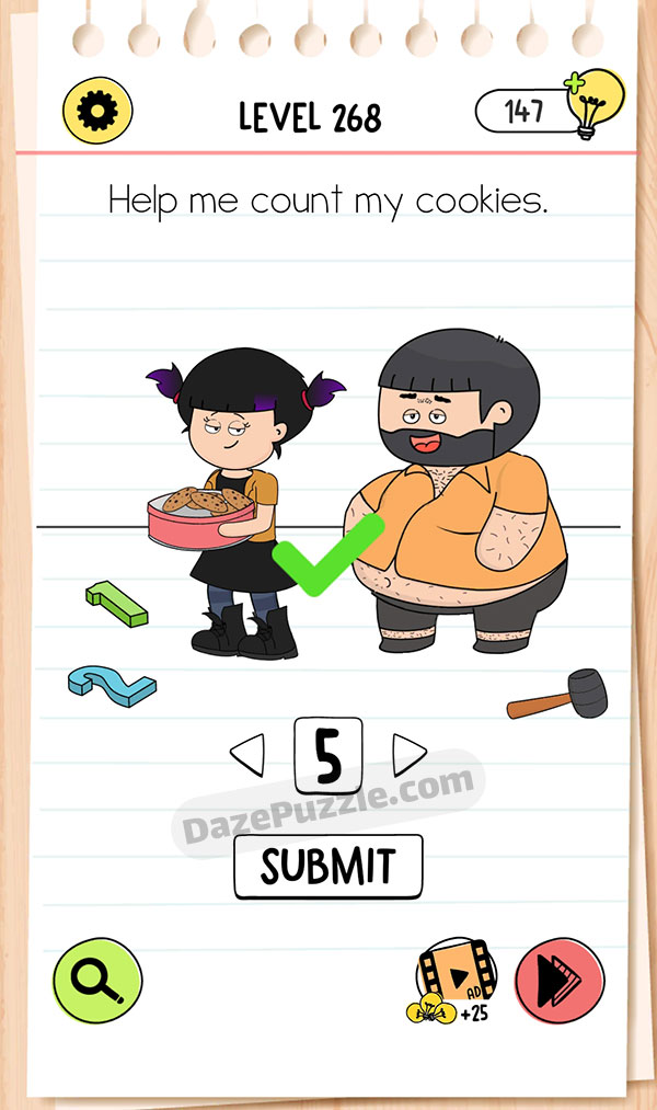 Brain Test Level 268 - Step 1