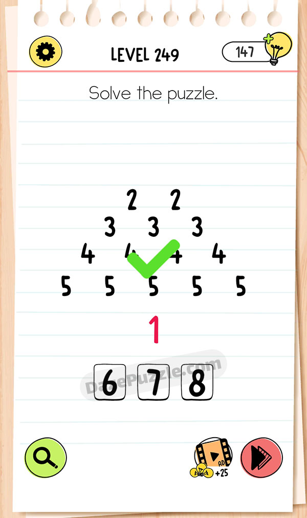 Brain Test Level 249 - Step 1