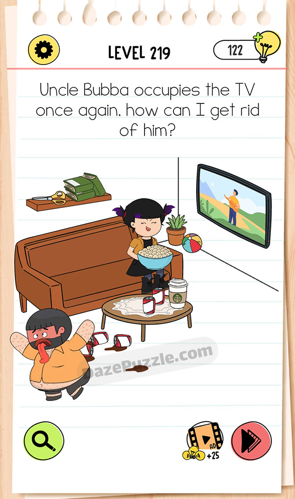 Brain Test Level 219 - Step 1