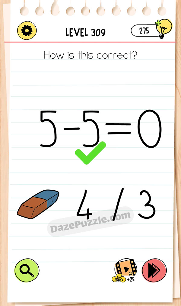 Brain Test Level 309 - Step 1