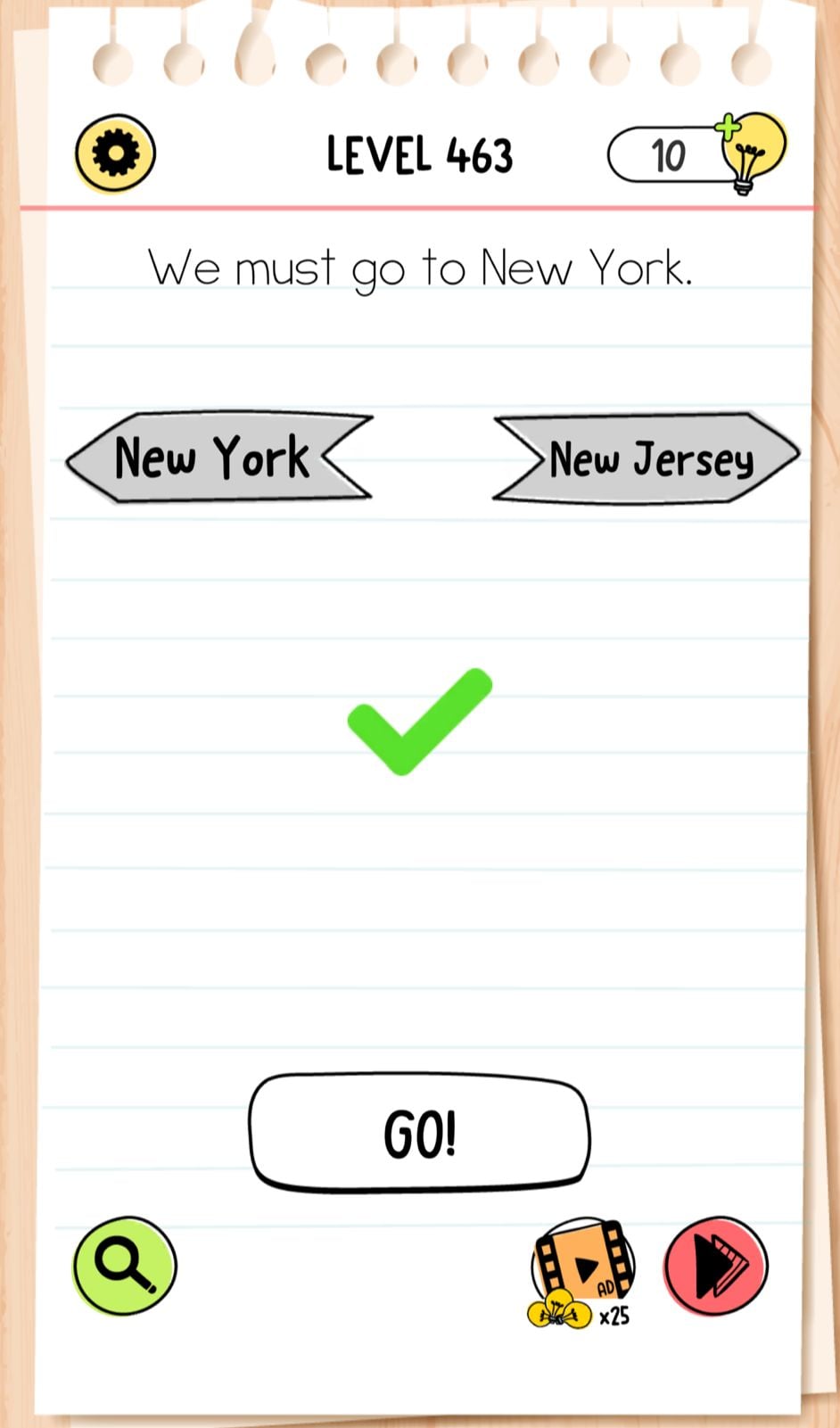 Brain Test Level 463 - Step 1