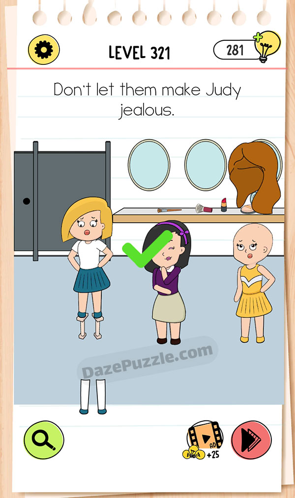 Brain Test Level 321 - Step 1