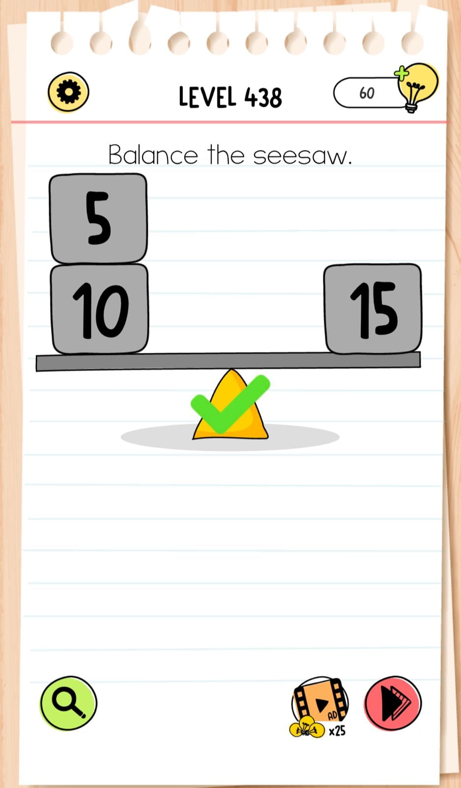 Brain Test Level 438 - Step 1