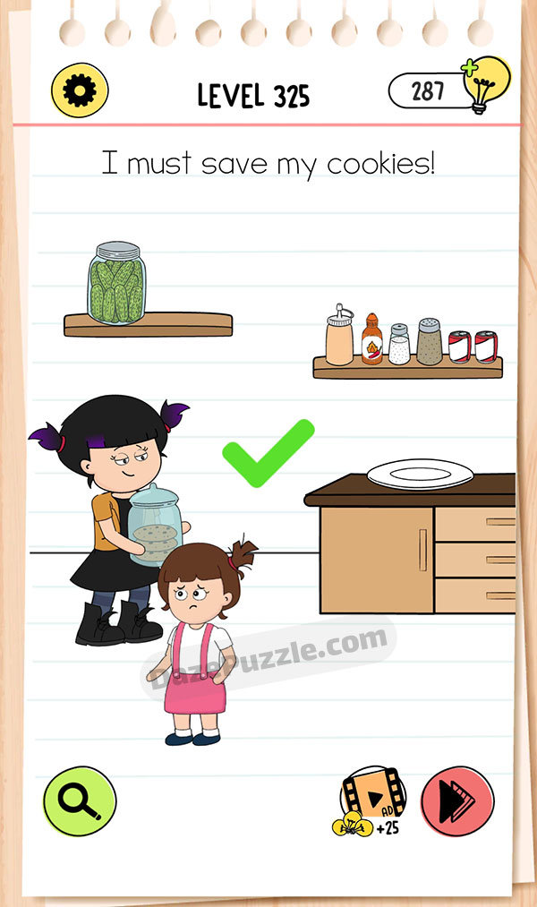 Brain Test Level 325 - Step 1