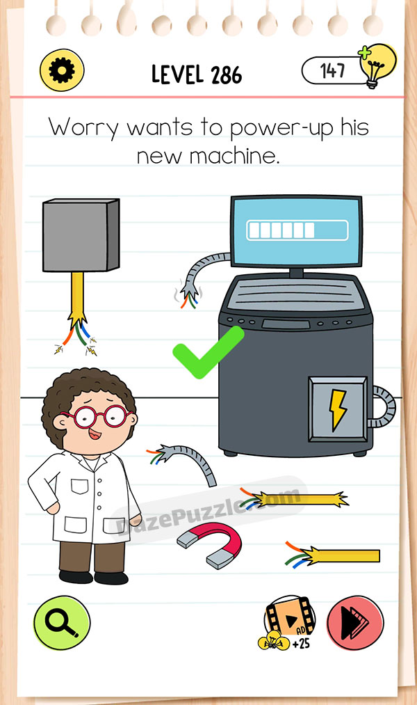 Brain Test Level 286 - Step 1