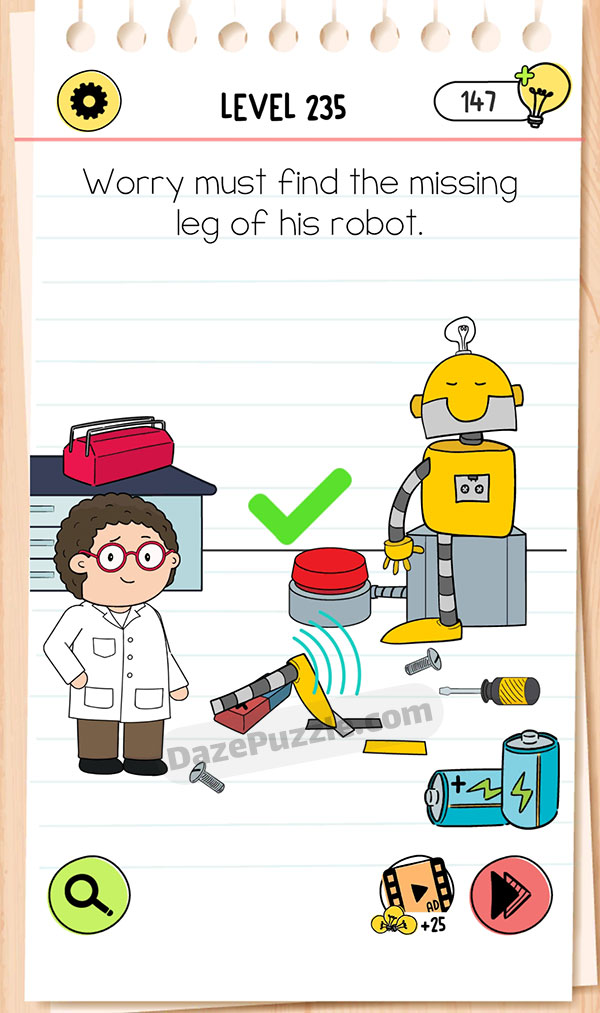 Brain Test Level 235 - Step 1