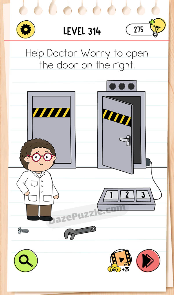 Brain Test Level 314 - Step 1