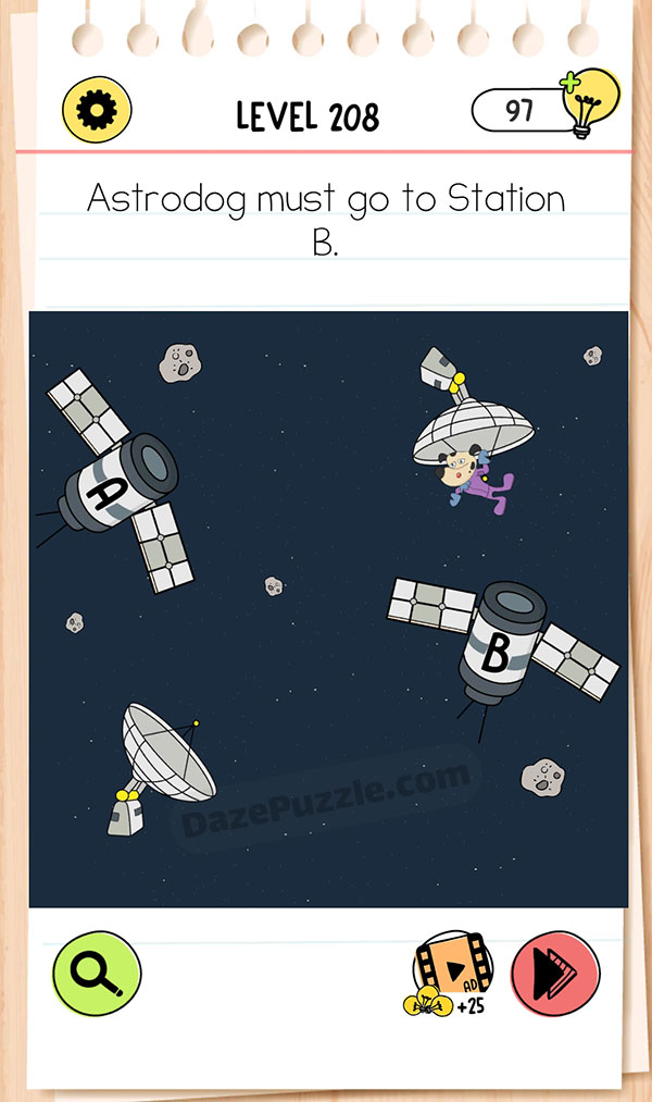 Brain Test Level 208 - Step 1