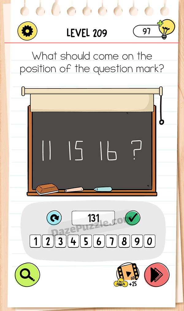 Brain Test Level 209 - Step 1