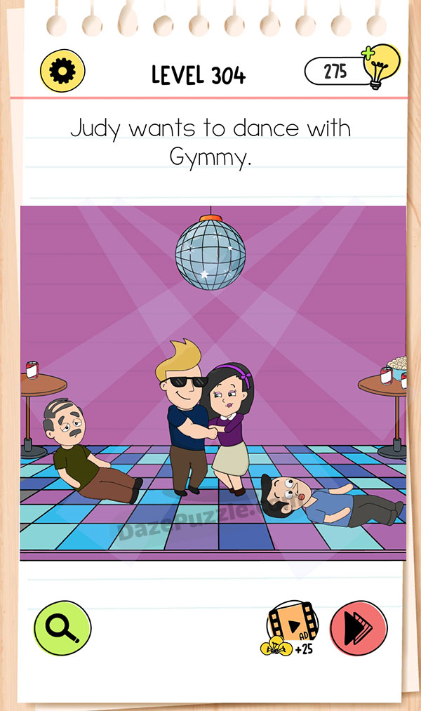 Brain Test Level 304 - Step 1