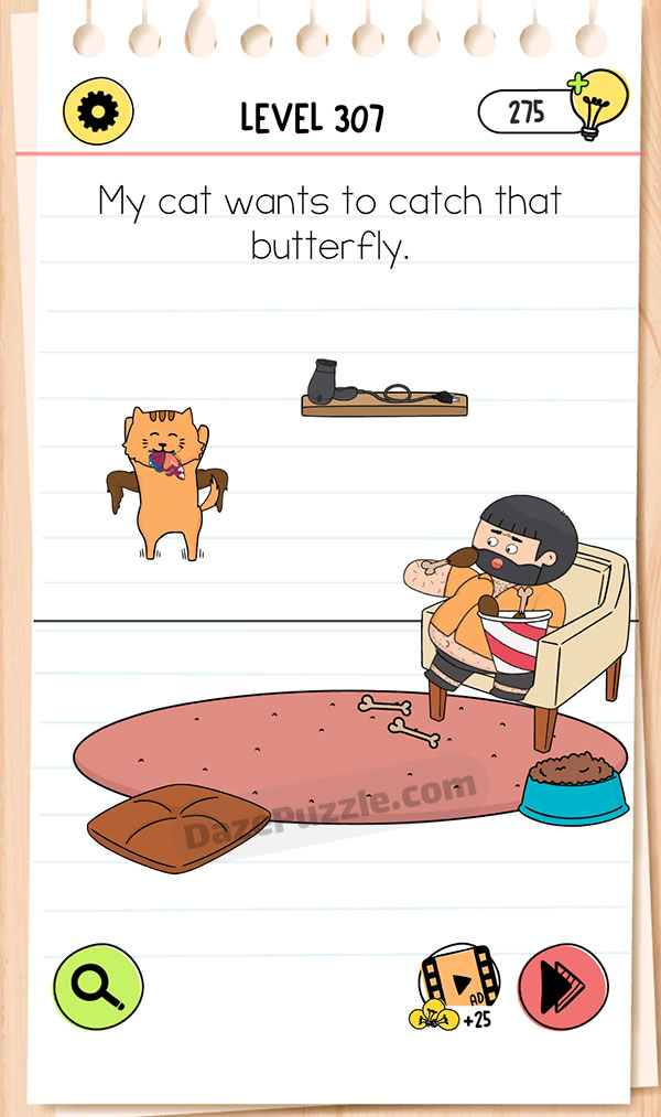 Brain Test Level 307 - Step 1