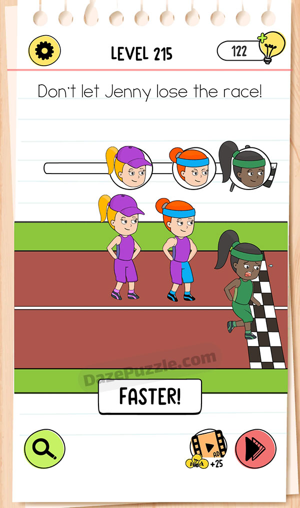 Brain Test Level 215 - Step 1