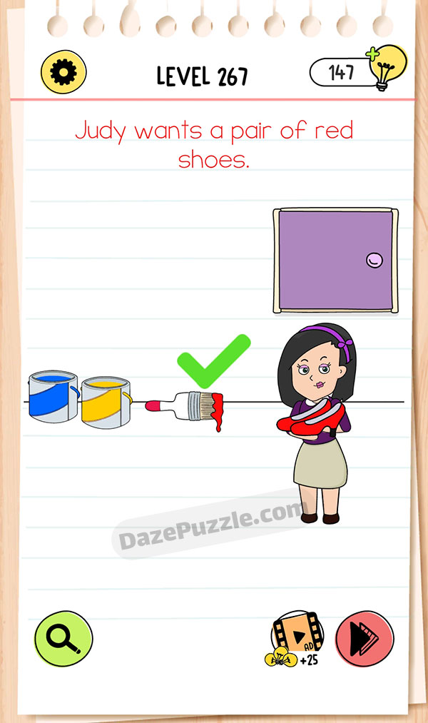 Brain Test Level 267 - Step 1