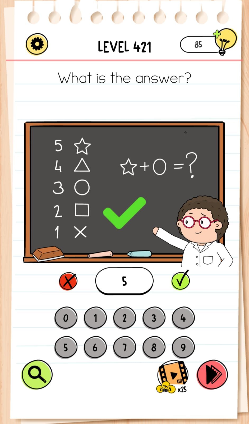 Brain Test Level 421 - Step 1