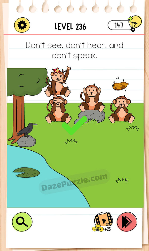 Brain Test Level 236 - Step 1