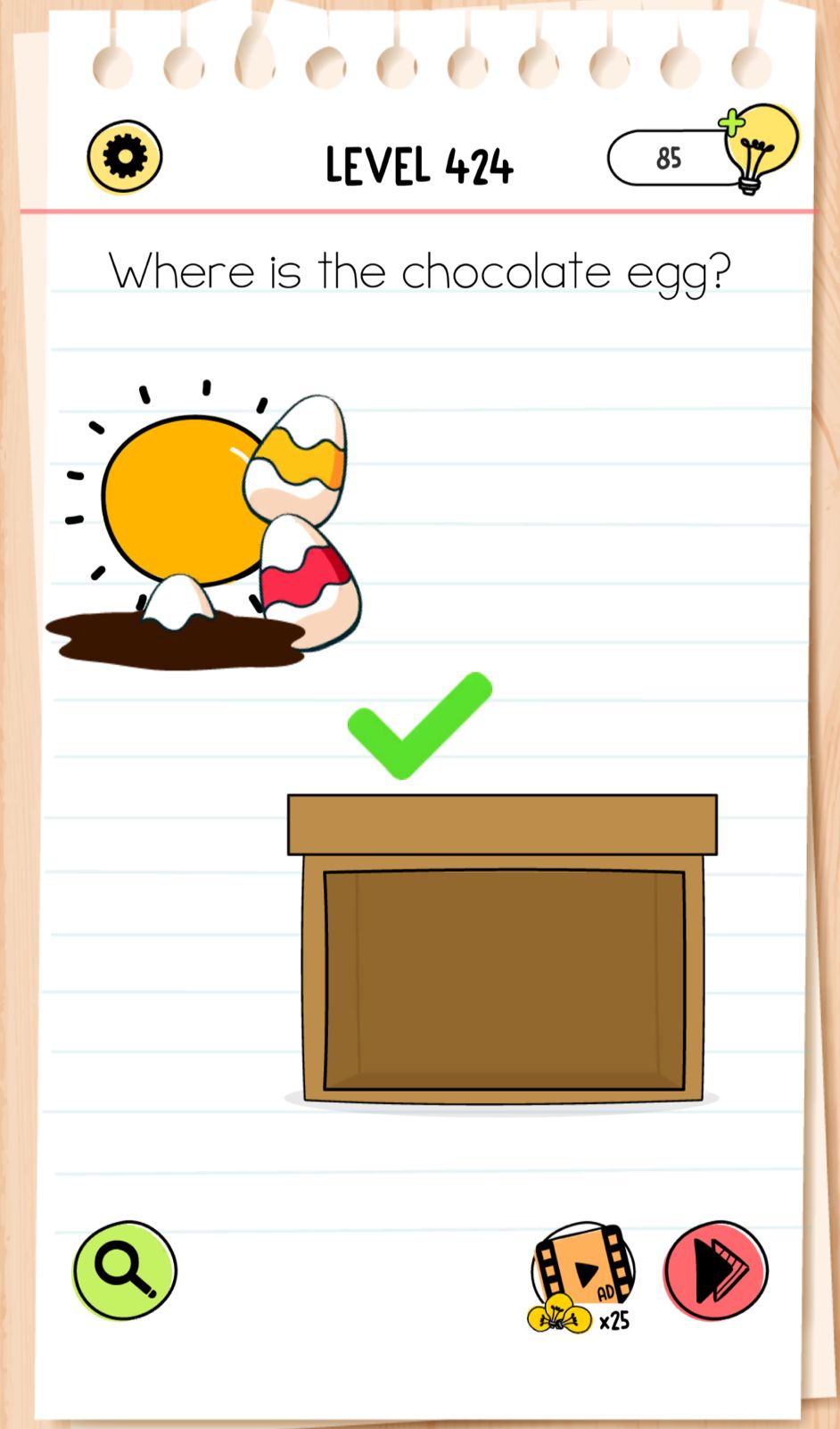 Brain Test Level 424 - Step 1