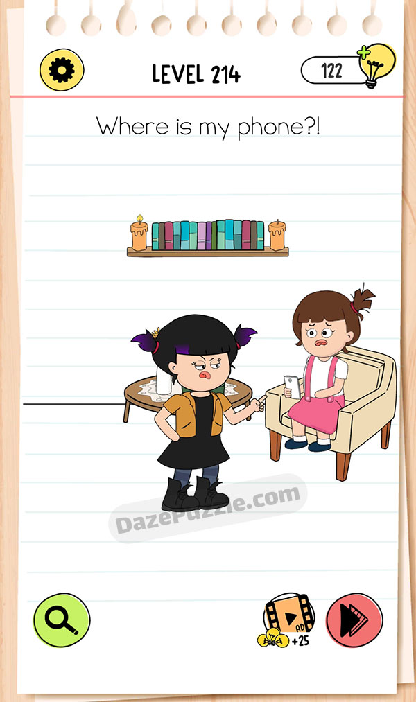 Brain Test Level 214 - Step 1