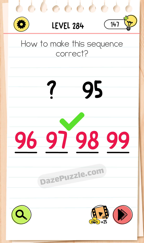 Brain Test Level 284 - Step 1