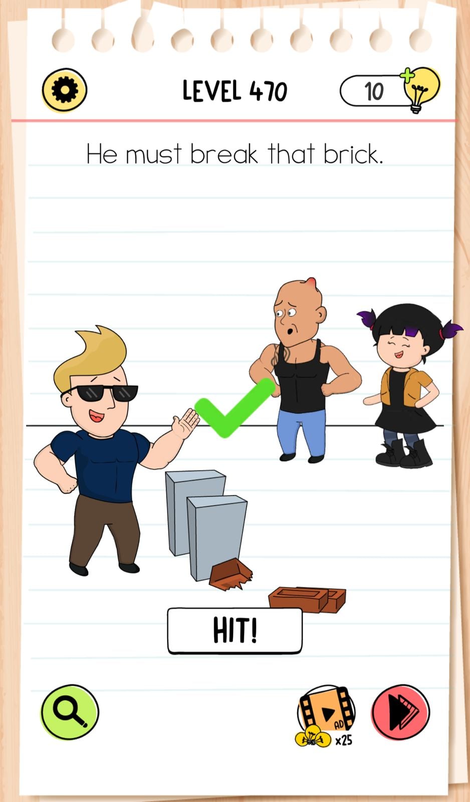 Brain Test Level 470 - Step 1