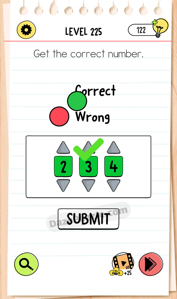 Brain Test Level 225 - Step 1