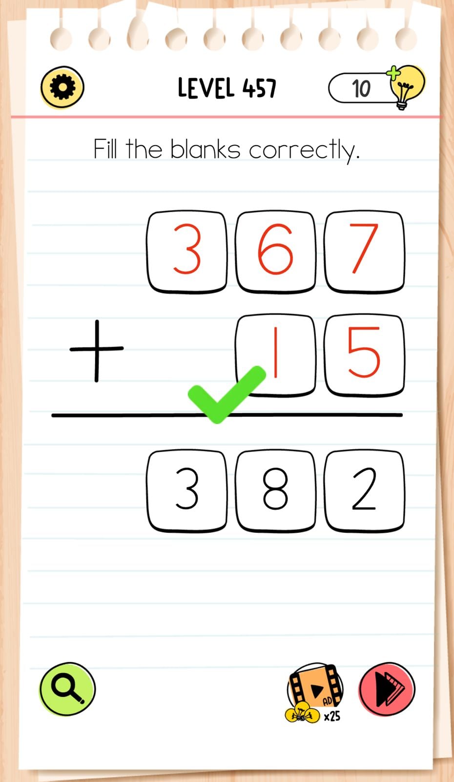 Brain Test Level 457 - Step 1
