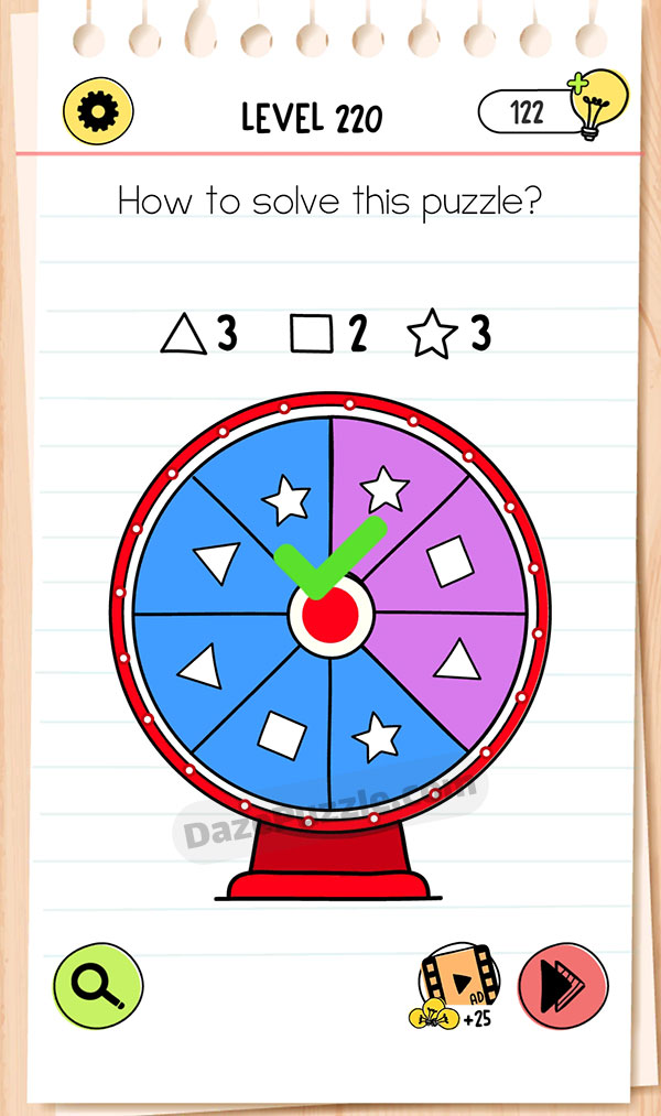 Brain Test Level 220 - Step 1