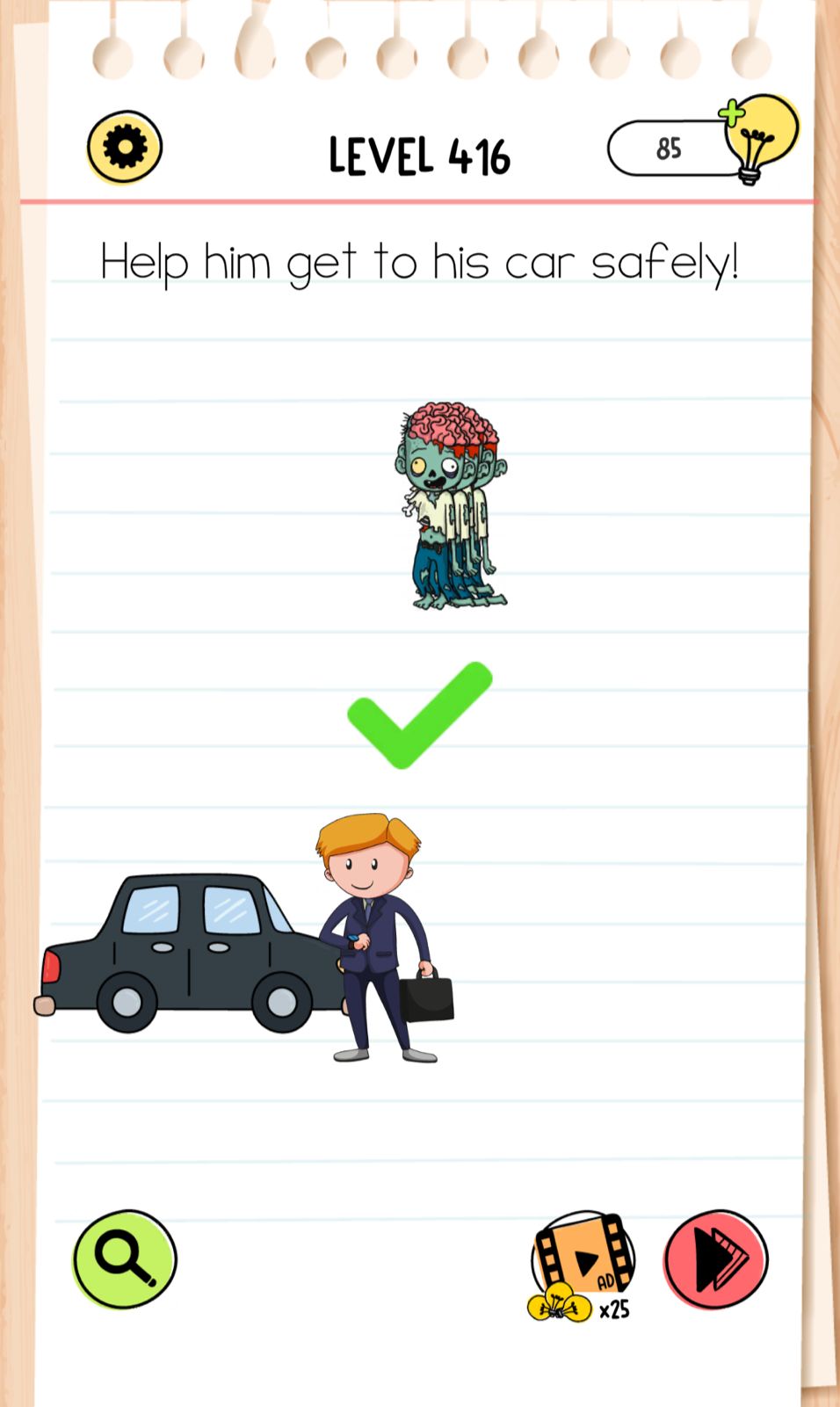 Brain Test Level 416 - Step 1