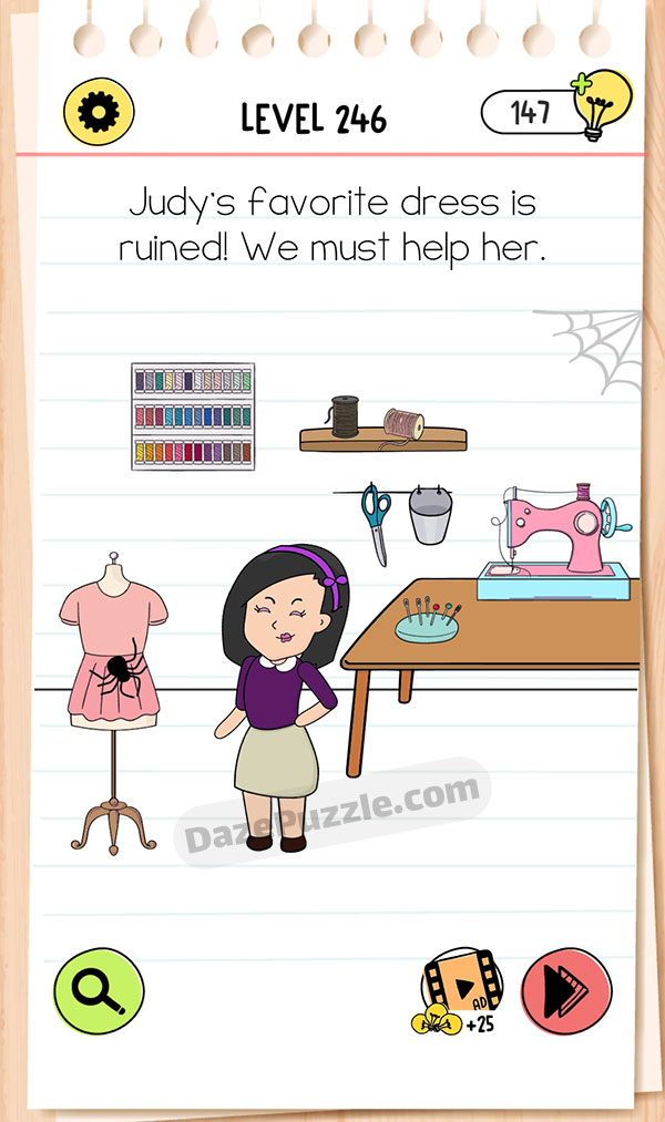 Brain Test Level 246 - Step 1