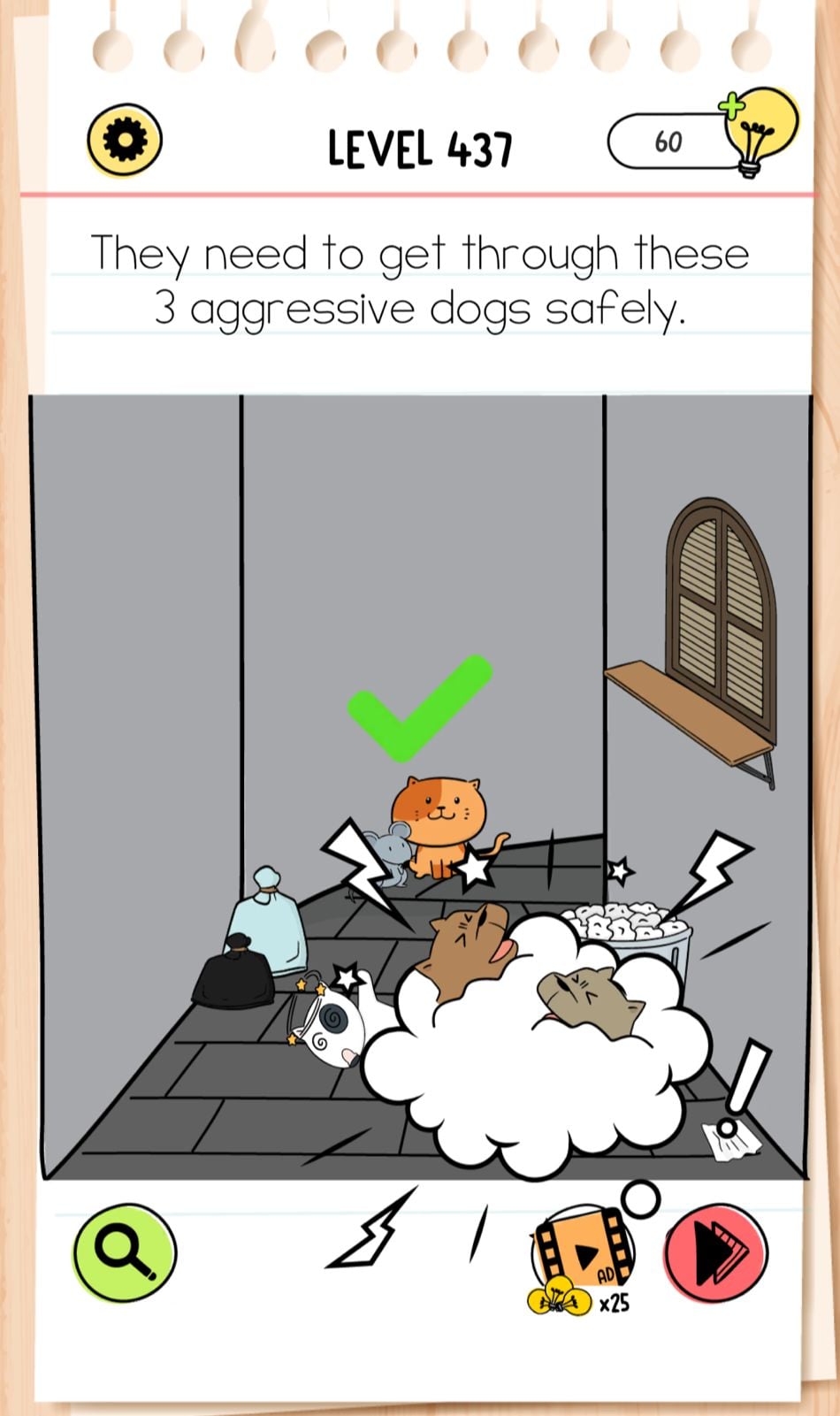 Brain Test Level 437 - Step 1