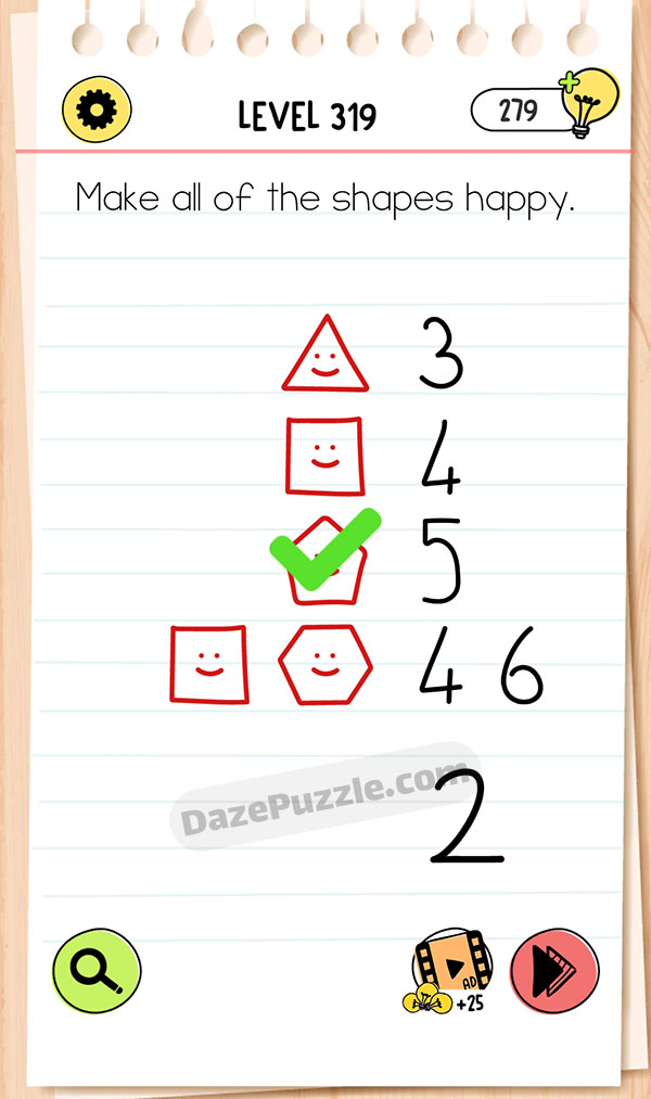 Brain Test Level 319 - Step 1