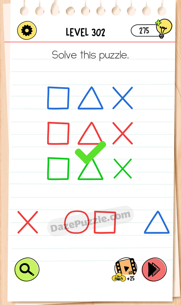 Brain Test Level 302 - Step 1