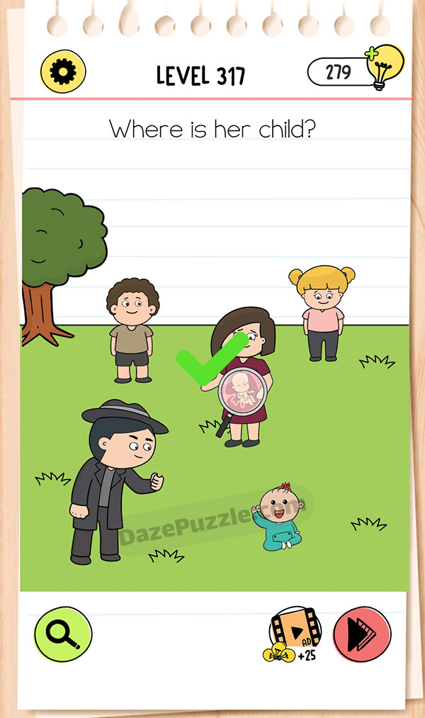 Brain Test Level 317 - Step 1