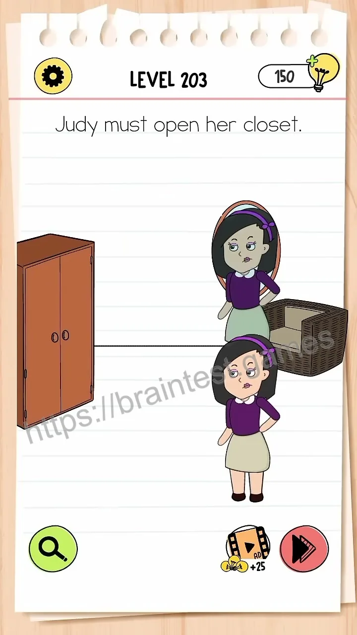 Brain Test Level 203 - Step 1