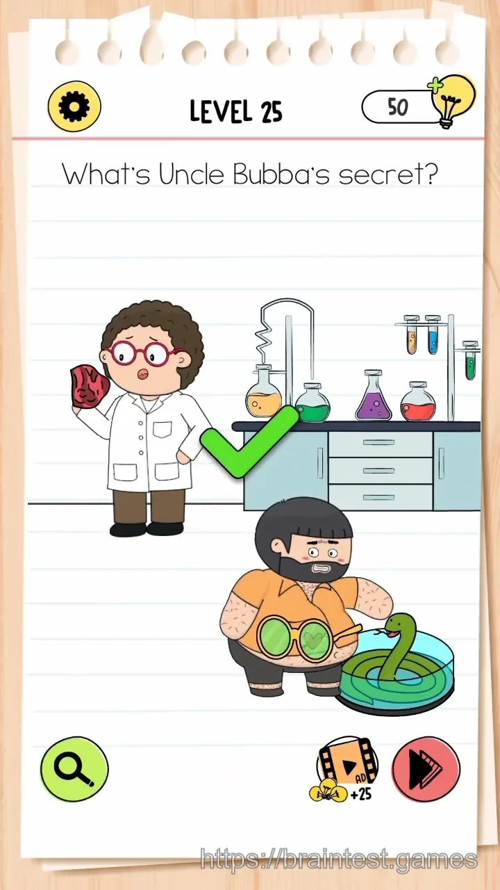 Brain Test Level 25 - Step 2