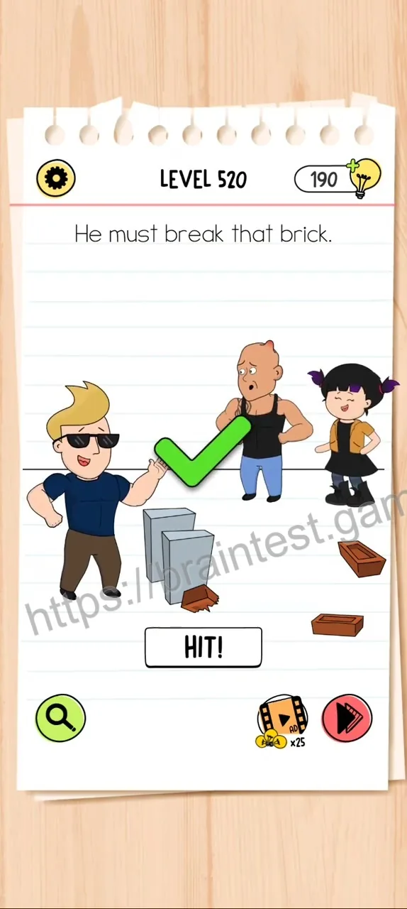 Brain Test Level 520 - Step 2