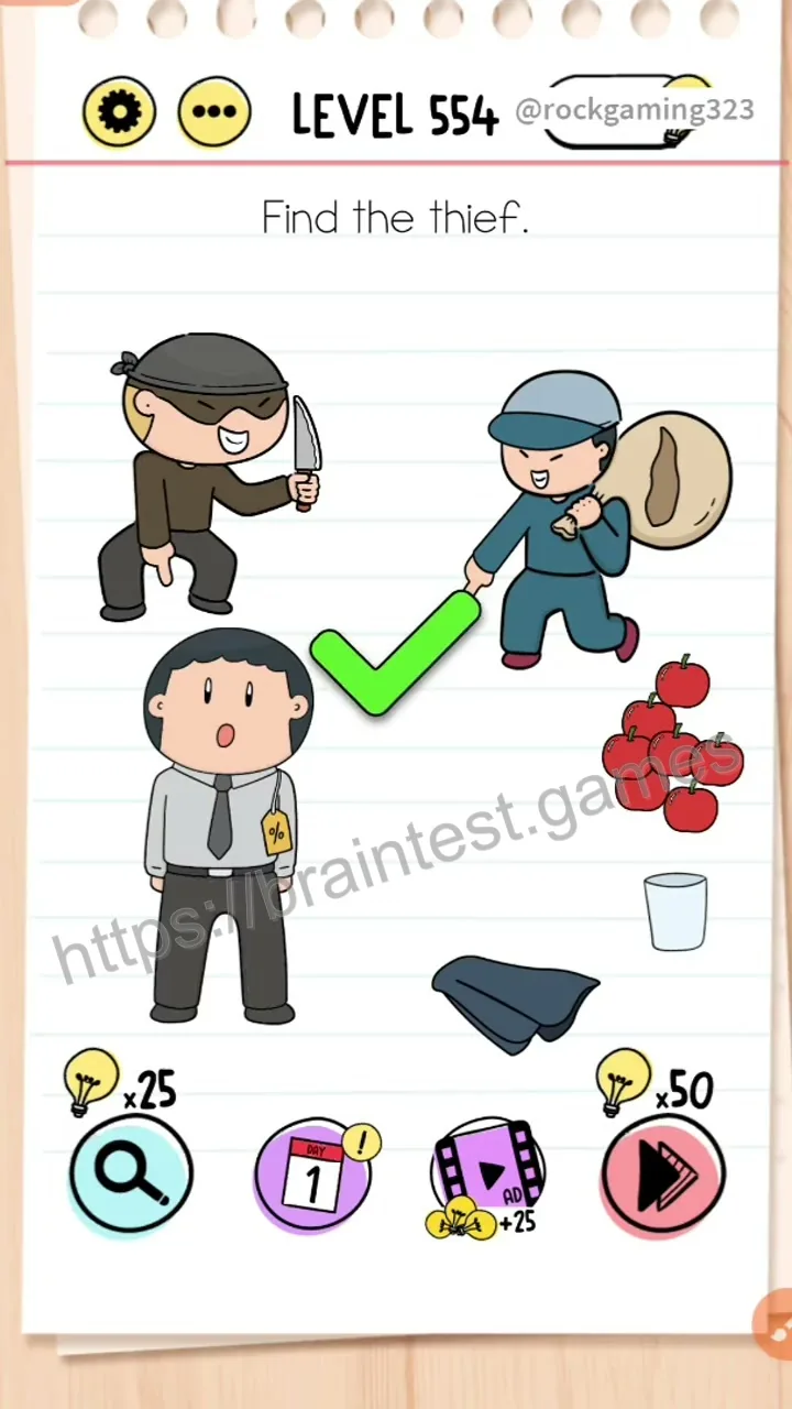Brain Test Level 554 - Step 2