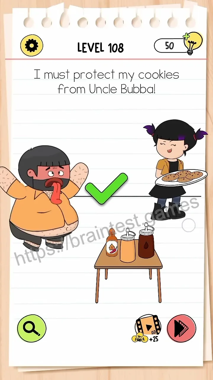 Brain Test Level 108 - Step 2