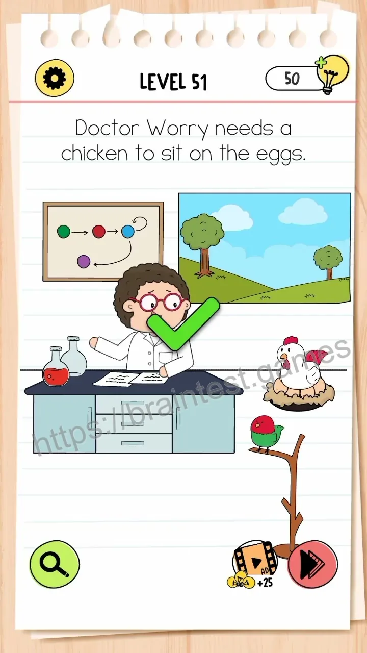 Brain Test Level 51 - Step 2