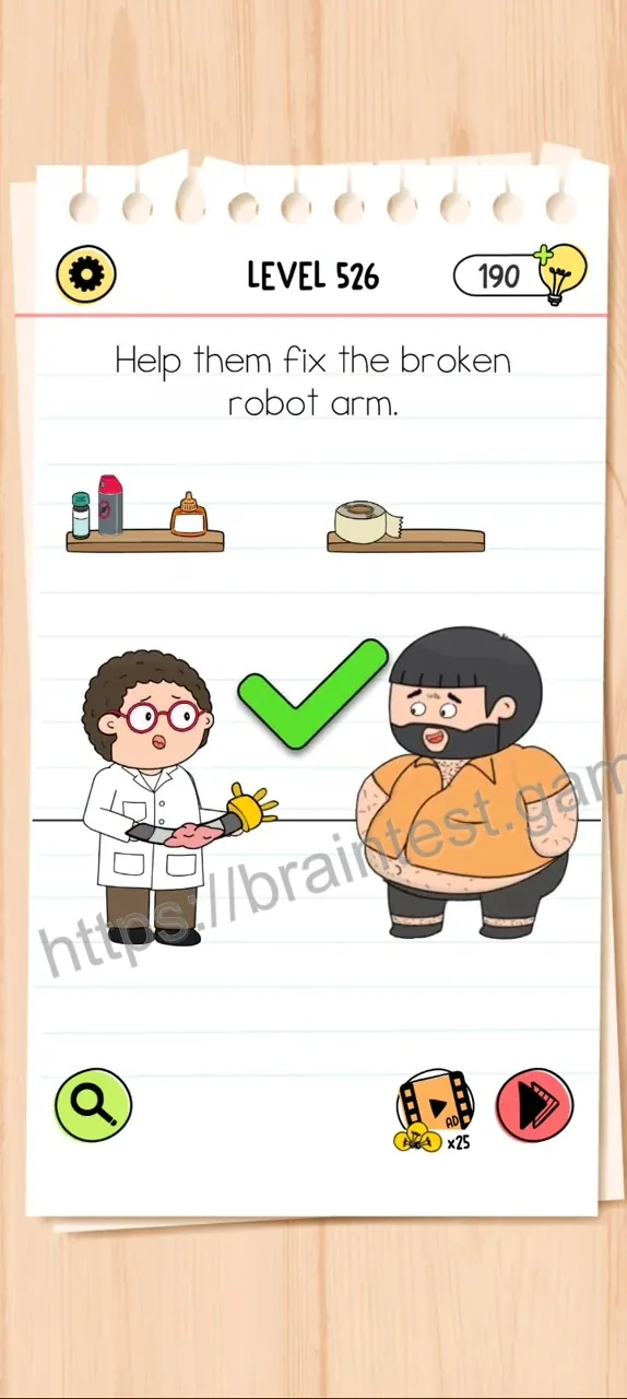 Brain Test Level 526 - Step 2