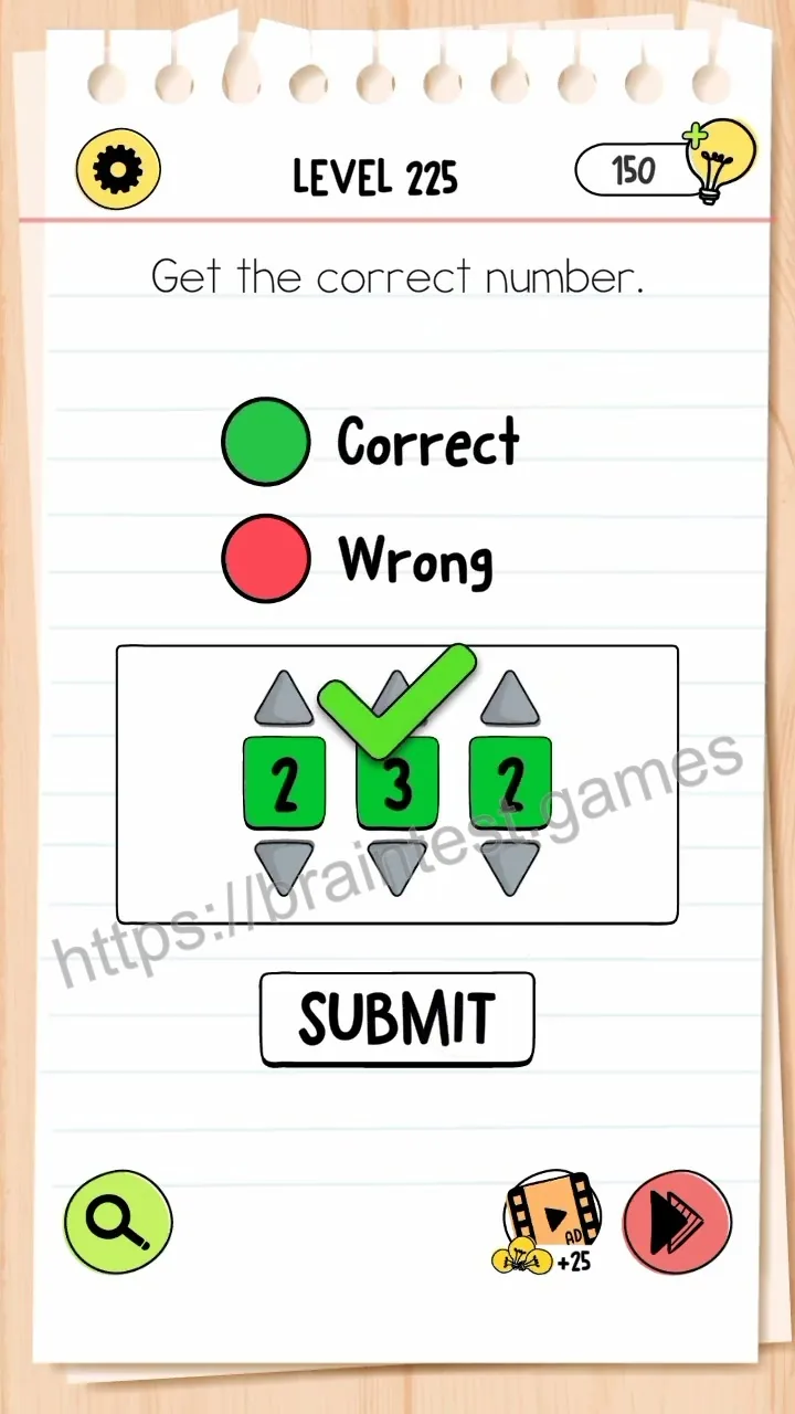Brain Test Level 225 - Step 2