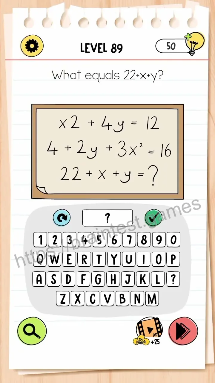Brain Test Level 89 - Step 1