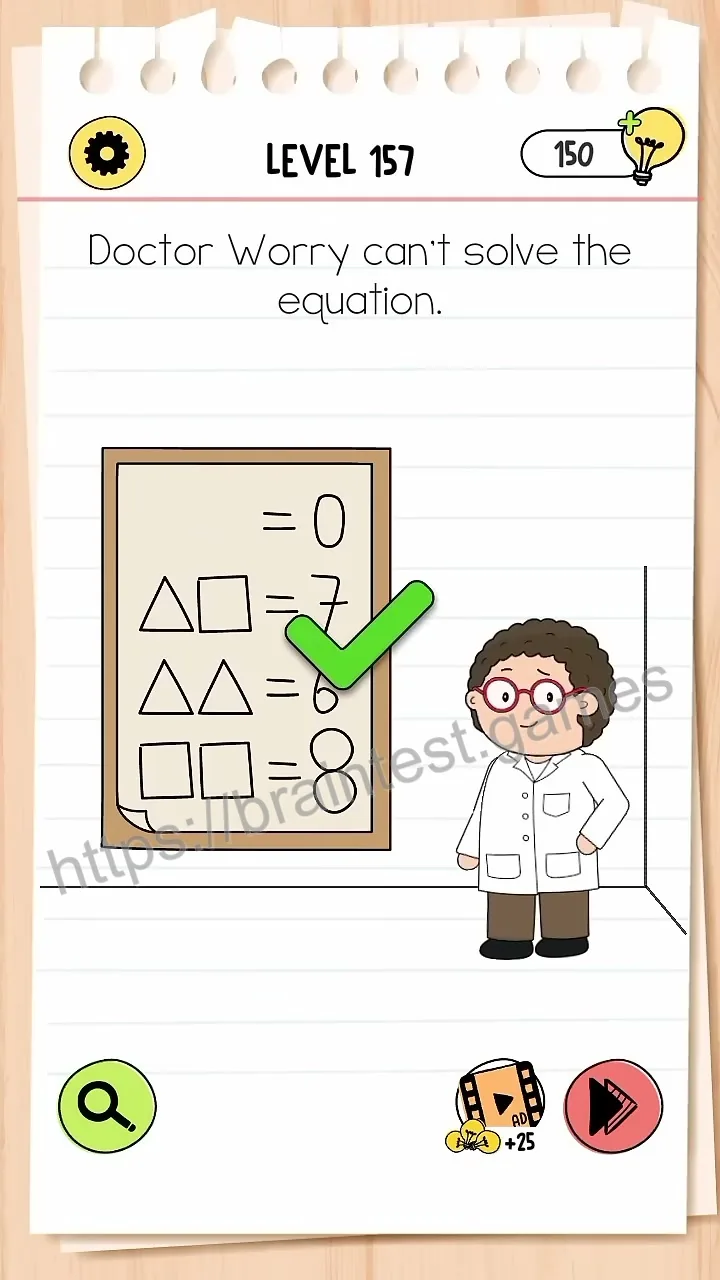 Brain Test Level 157 - Step 2
