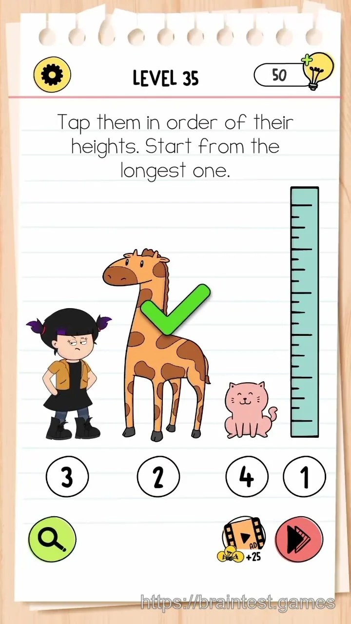 Brain Test Level 35 - Step 2
