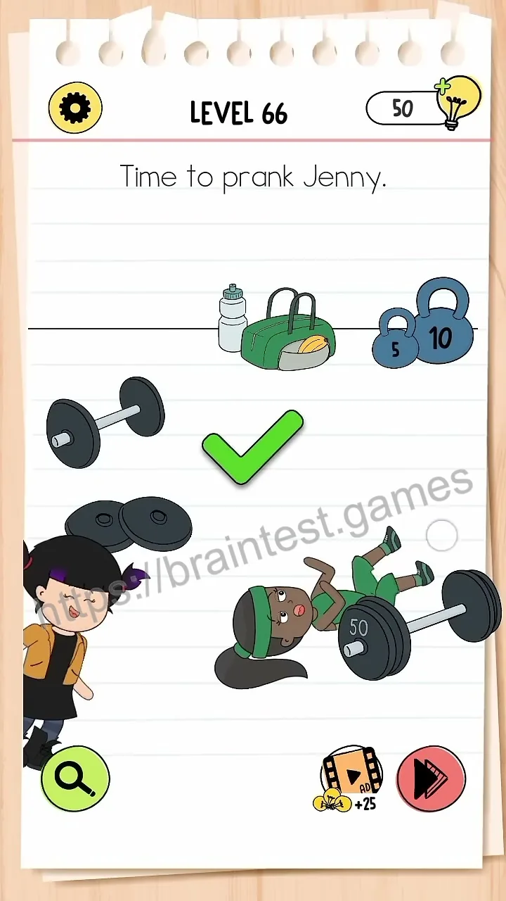Brain Test Level 66 - Step 2
